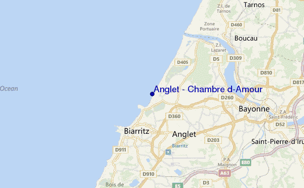 Anglet - Chambre d'Amour location map