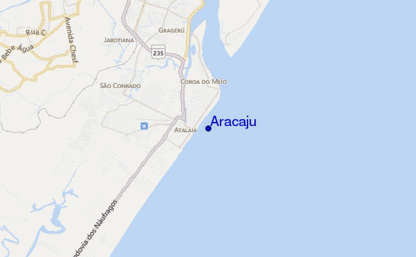 Aracaju location map