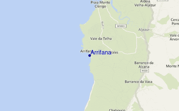 Arrifana location map