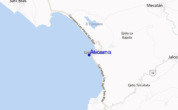 Aticama location map
