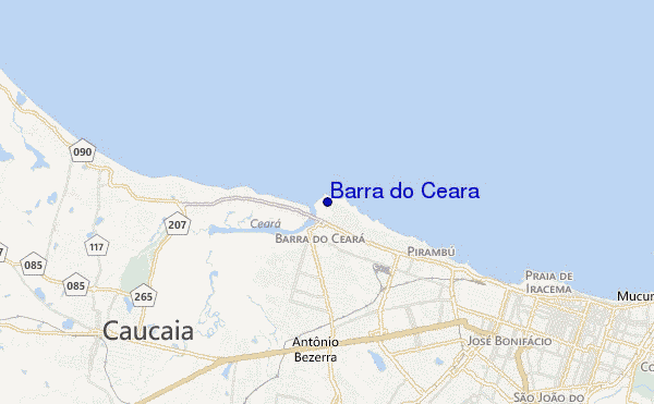 Barra do Ceara location map