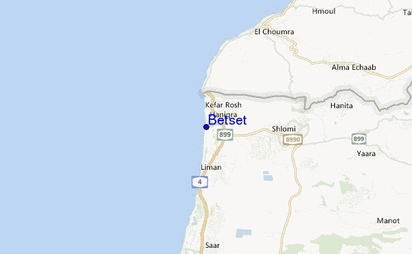 Betset location map