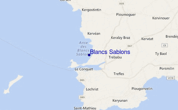 Blancs Sablons location map