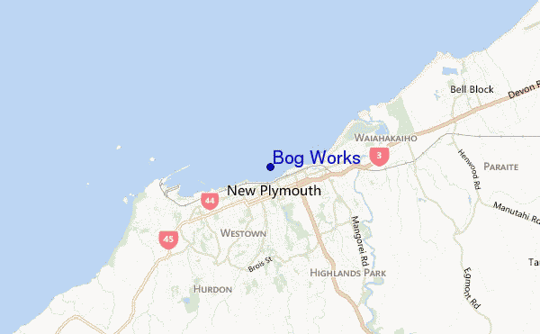 Bog Works location map