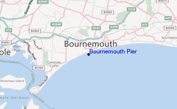 Bournemouth Pier location map