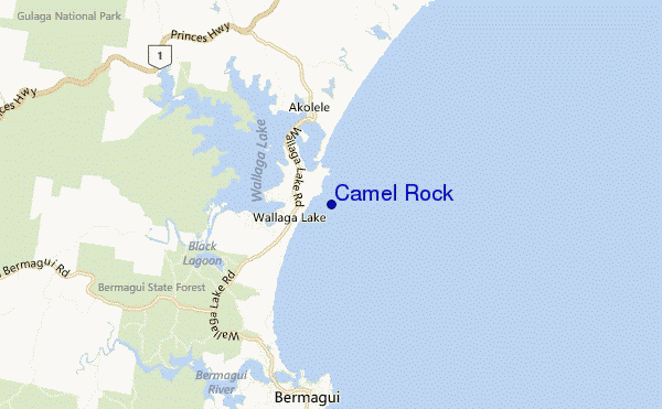 Camel Rock location map