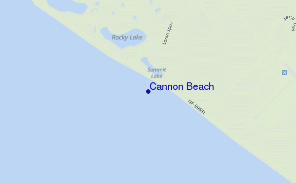 Cannon Beach location map