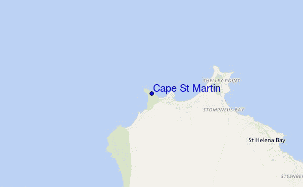 Cape St Martin location map
