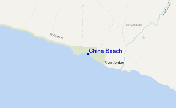 China Beach location map