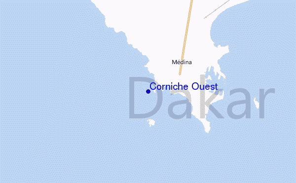 Corniche Ouest location map