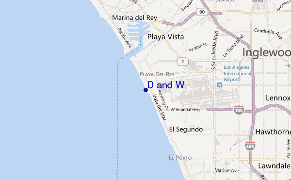 D and W location map