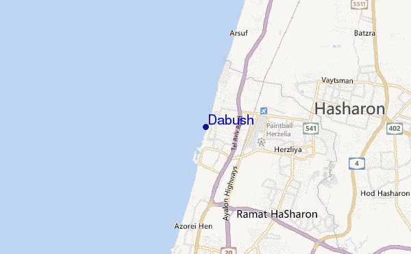 Dabush location map