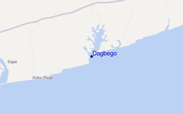 Dagbego location map