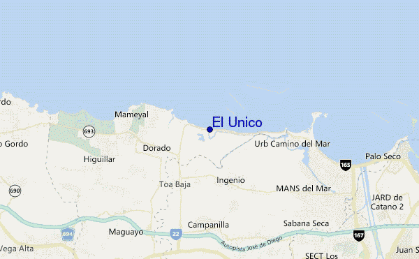 El Unico location map