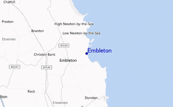 Embleton location map