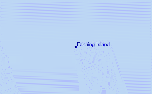 English Channel Left (Fanning Island) location map