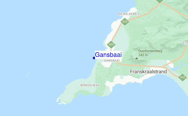 Gansbaai location map