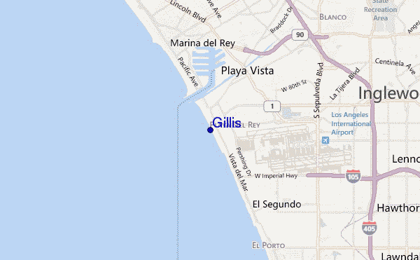 Gillis location map