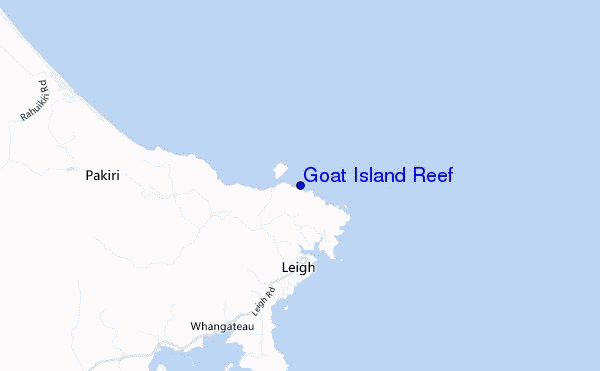 Goat Island Reef location map