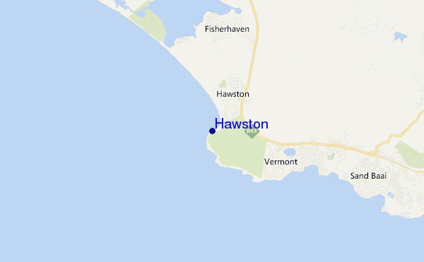 Hawston location map