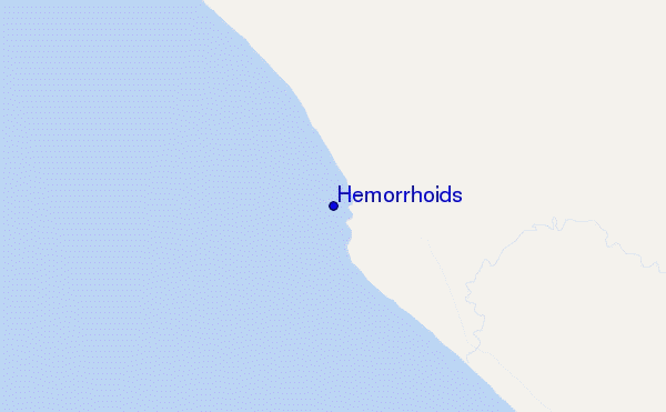 Hemorrhoids location map