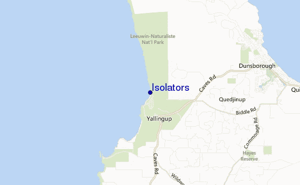 Isolators location map