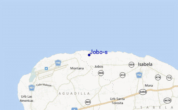 Jobo's location map