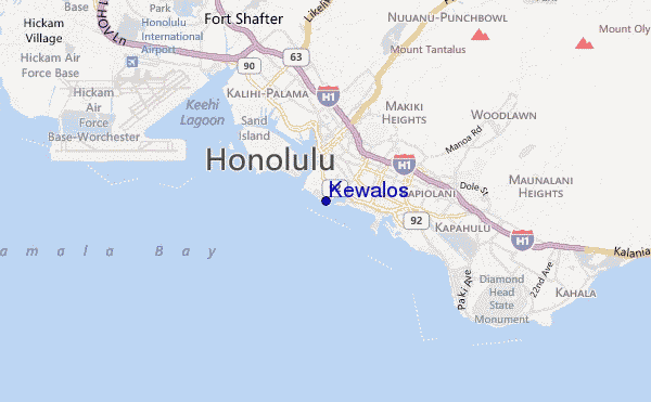 Kewalos location map