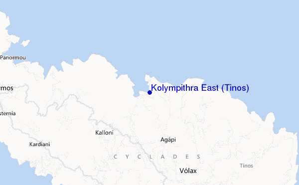 Kolympithra East (Tinos) location map