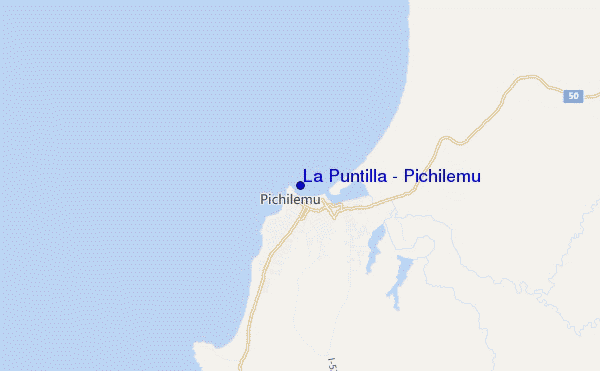 La Puntilla - Pichilemu location map
