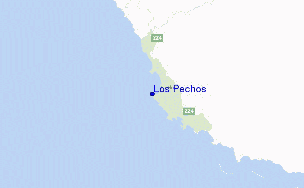 Los Pechos location map