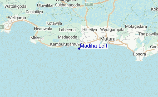 Madiha Left location map