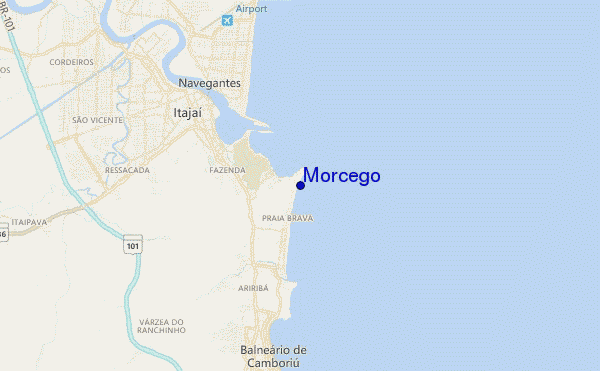 Morcego location map