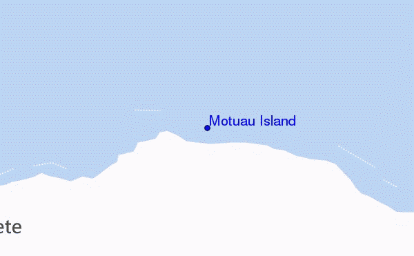 Motuau Island location map