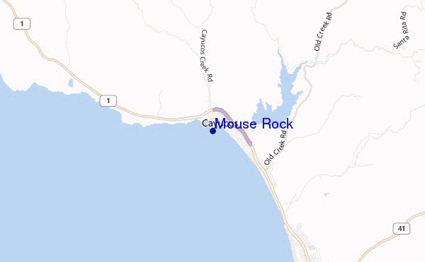 Mouse Rock location map