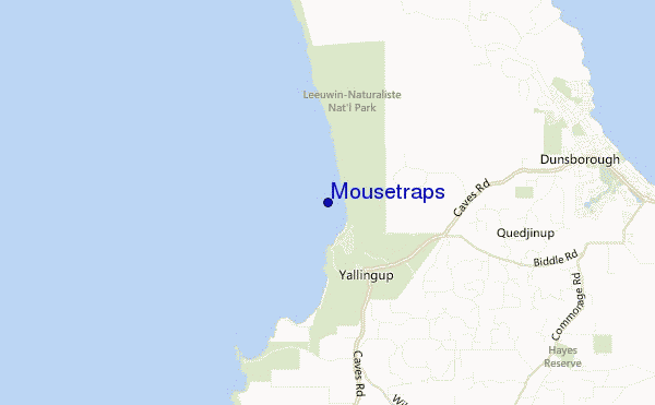Mousetraps location map
