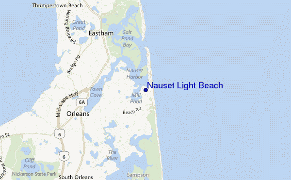 Nauset Light Beach location map