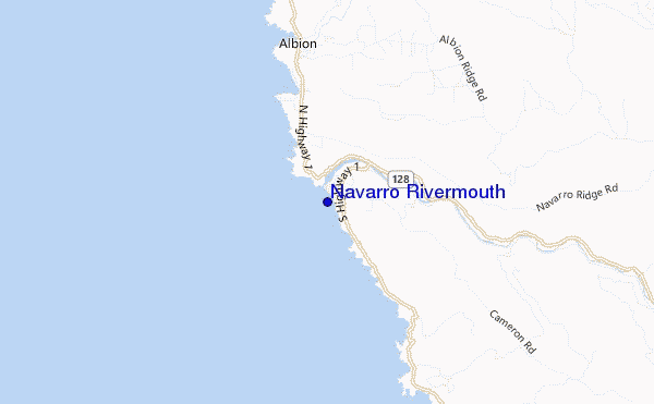 Navarro Rivermouth location map