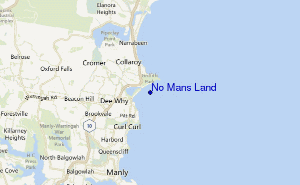 No Mans Land location map