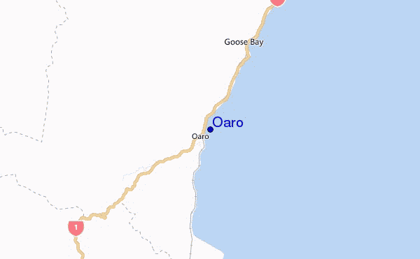 Oaro location map