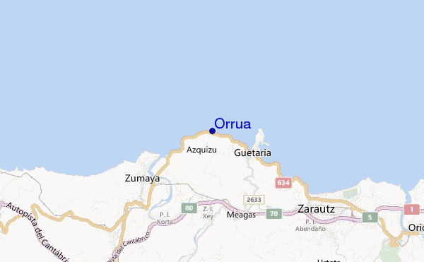 Orrua location map