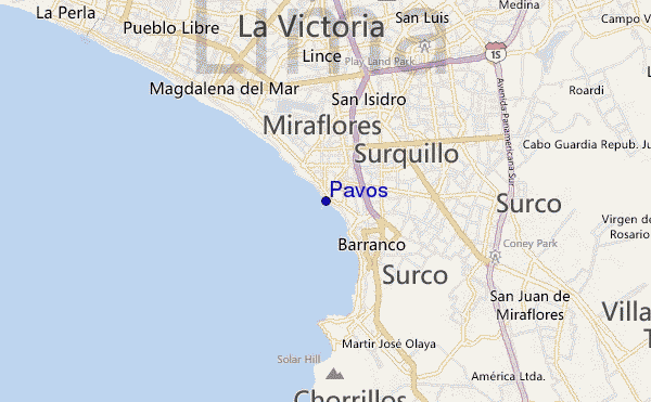 Pavos location map