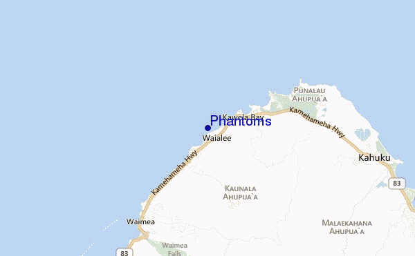 Phantoms location map