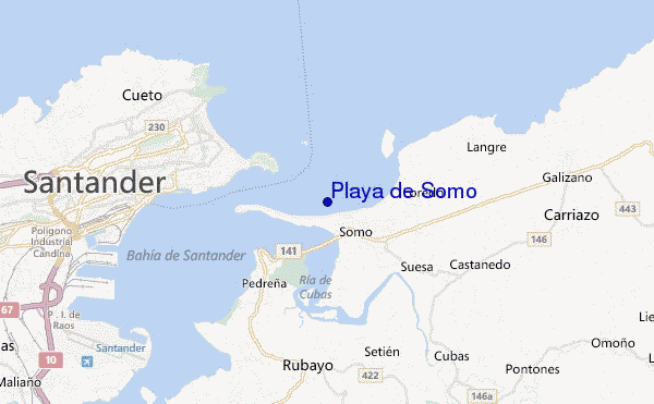 Playa de Somo location map