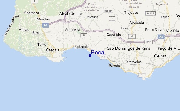 Poca location map