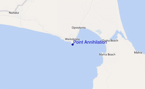 Point Annihilation location map