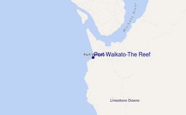 Port Waikato-The Reef location map