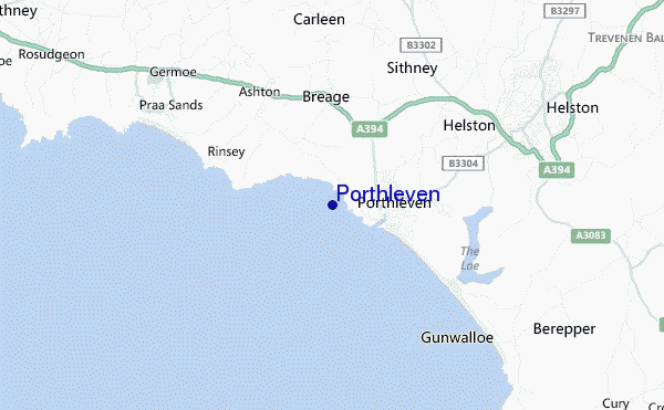 Porthleven location map