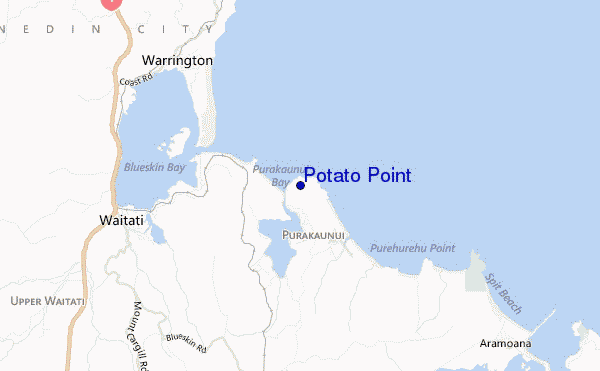 Potato Point location map