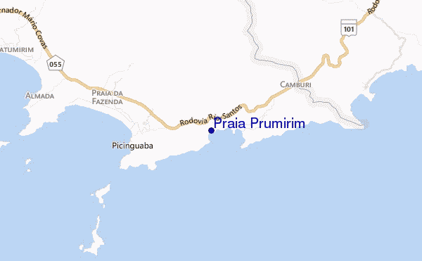 Praia Prumirim location map